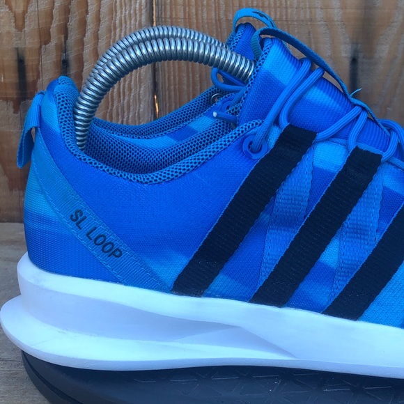 Adidas SL Loop Racer J Sol Blue Running Sneakers Men\'s 6.5 Boost C77232 main image 12